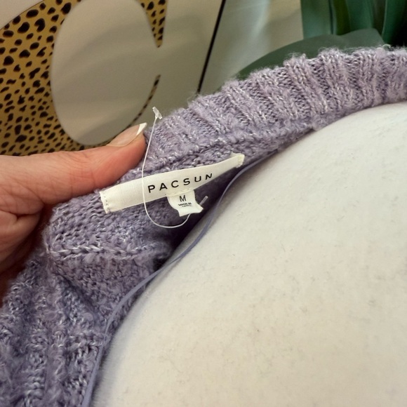Pacsun purple cropped sweater - Picture 4 of 6